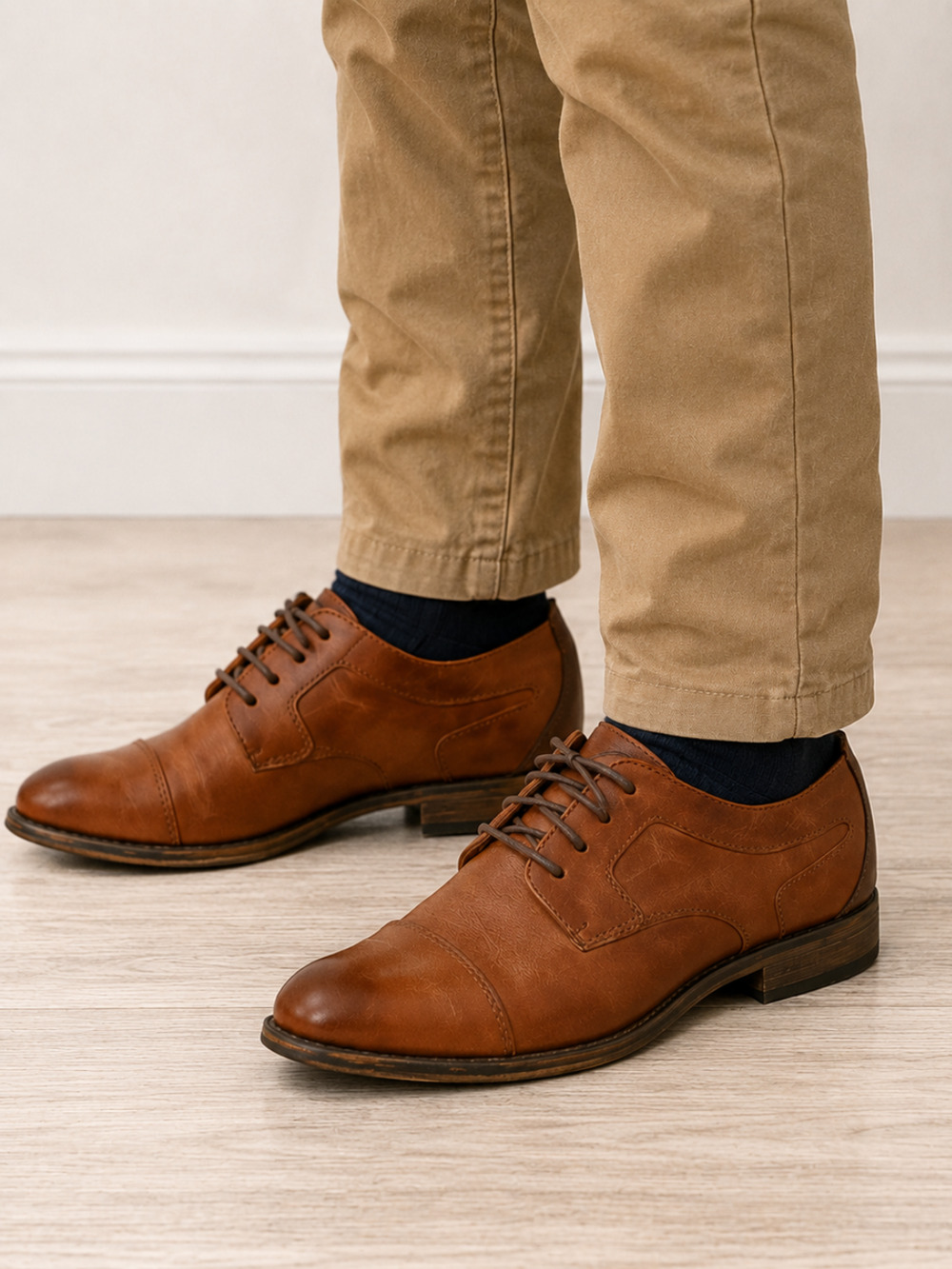 MAX + JAKE Boy’s Buckley Oxford Dress Shoes, 1 Medium (Age 7)